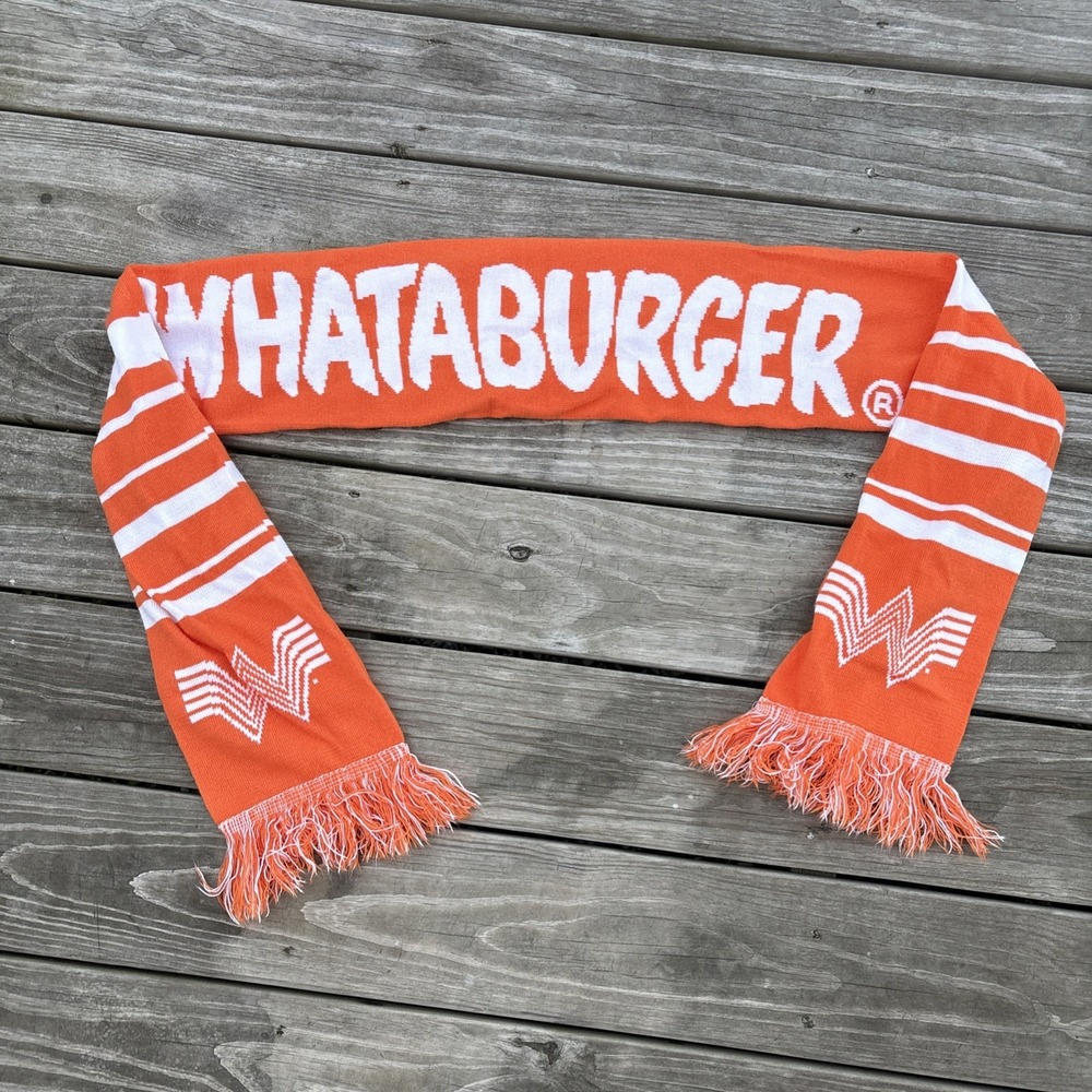 Whataburger Striped Logo Scarf